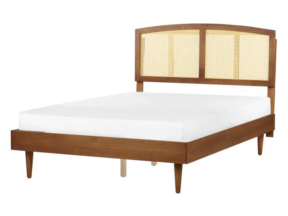 Cama ratán varzy 140 x 200 cm marrón Hipoalergénico