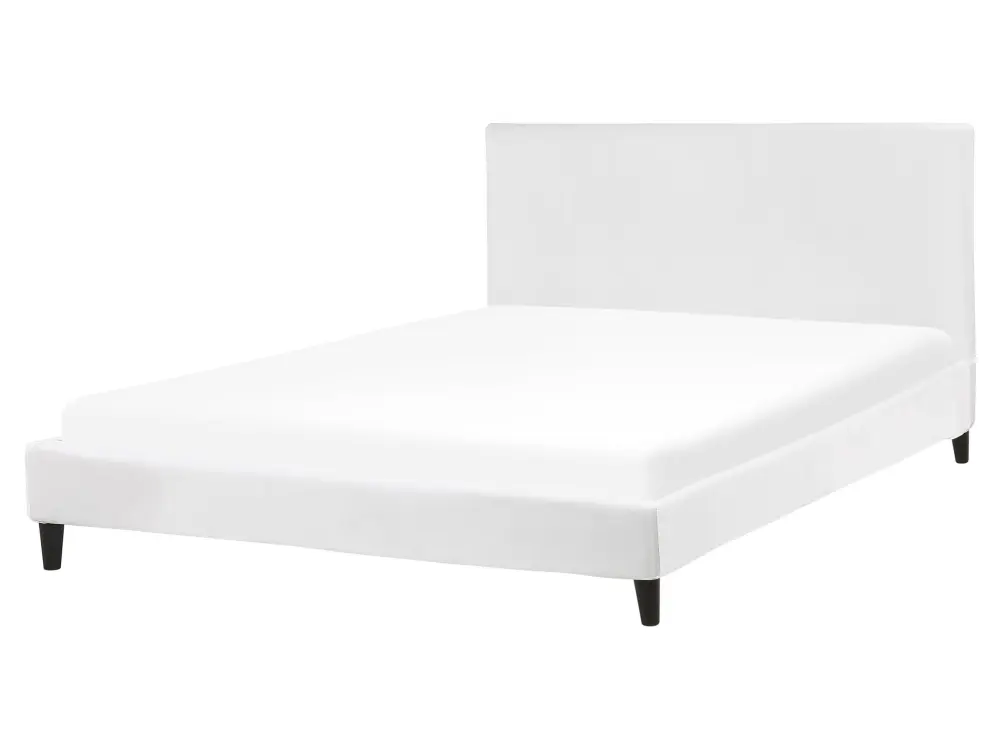 Cama terciopelo fitou 160 x 200 cm blanco para Sábanas Elásticas