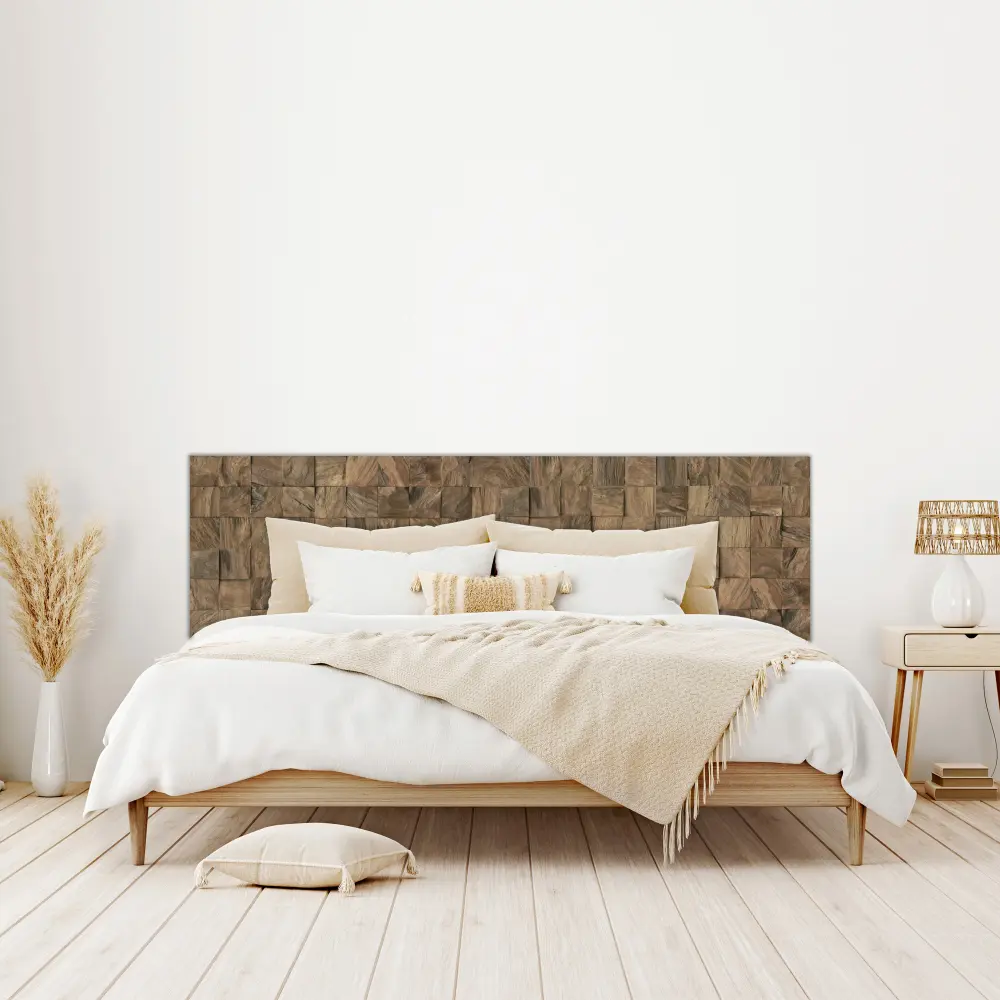 Protector de almohada Lámina adhesiva cama mauro 150 cm, imitación madera
