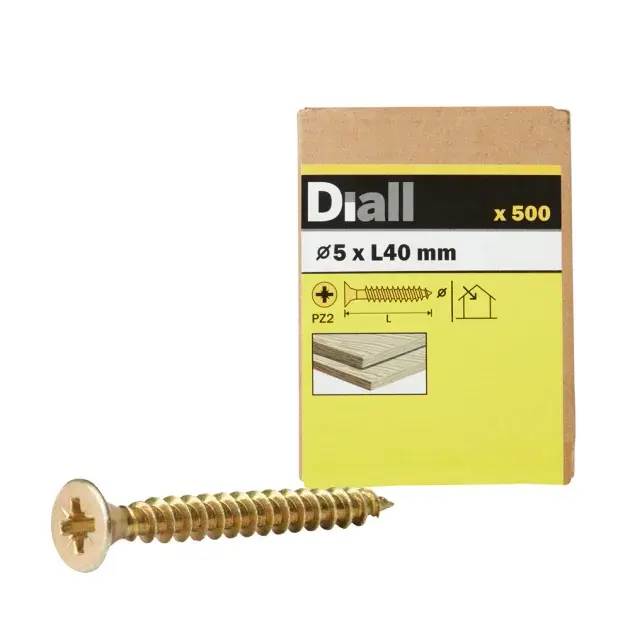 500 TORNILLOS PARA MADERA ABI PZ 5x40 MM DIALL