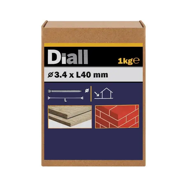 Clavo para mamposterí 3,4x40 mm diall 1 kg