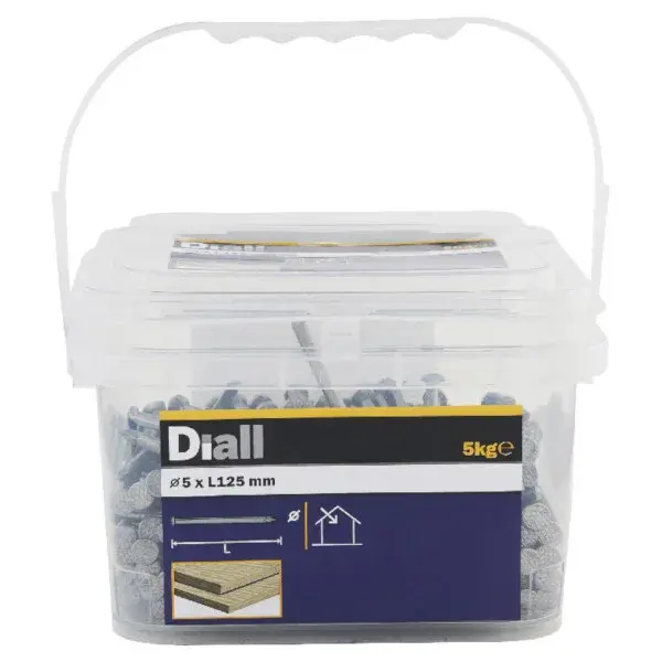 Clavos cabeza plana 5x125 mm 5 kg diall