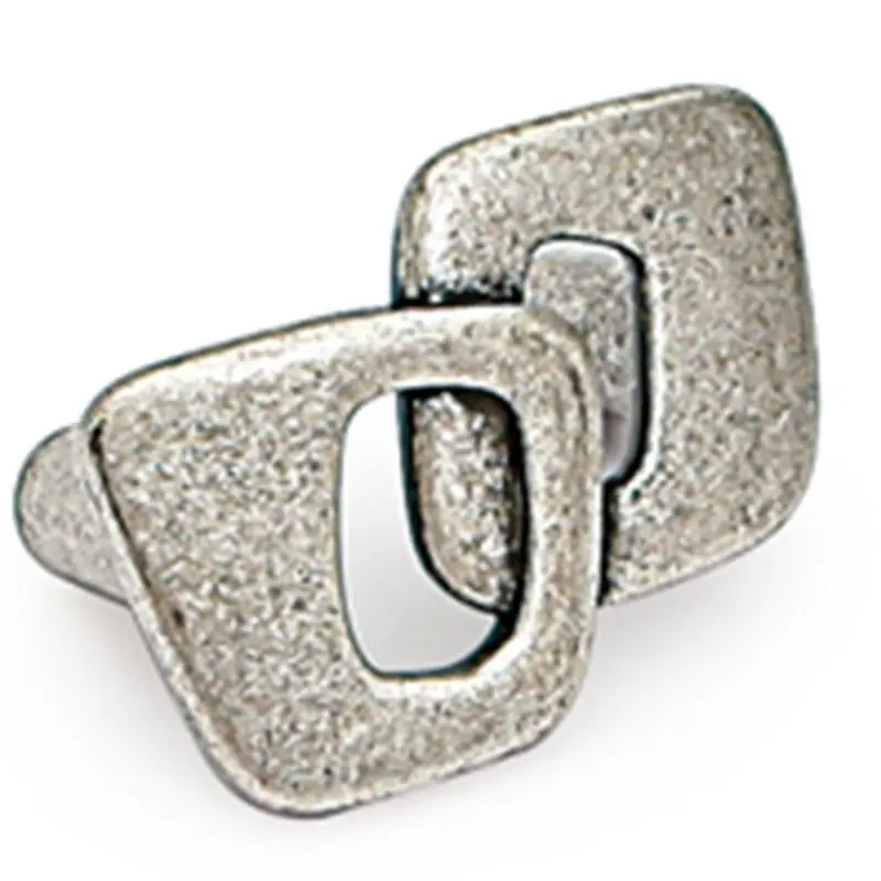 Aros tirador zamak 32mm. Acabado plata vieja Giusti