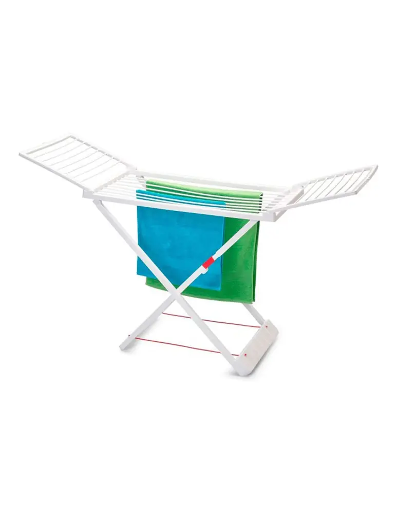 Jardin202 - tendedero plegable de resina incluye 20 pinzas blanco - gran s