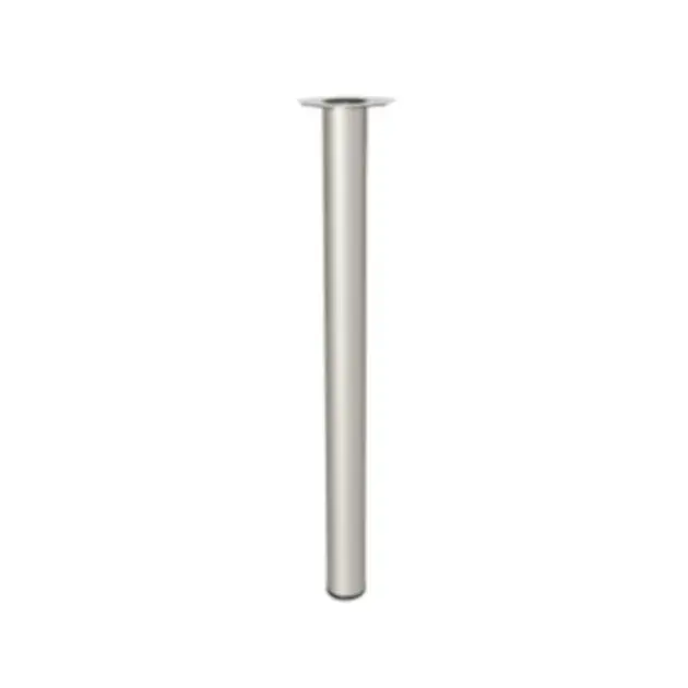 Kit 4 patas redondas plateadas 60 x 710 mm
