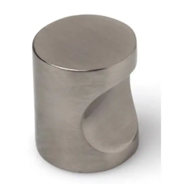 Pack 6 pomos zamak 18 mm níquel satinado