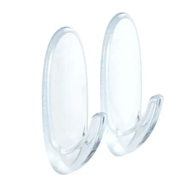 Percha transparente 2 uds.