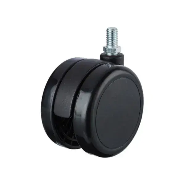 Rueda doble poliamida con pasador y varilla ø 75 mm