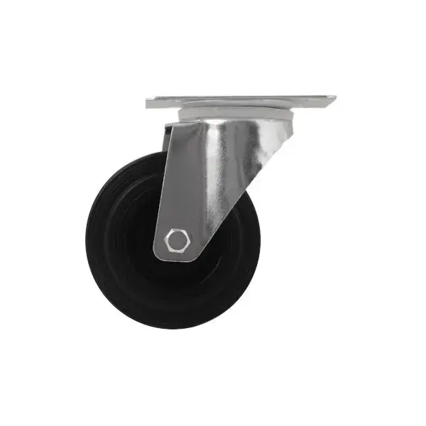 Rueda giratoria ø 10 cm con pletina