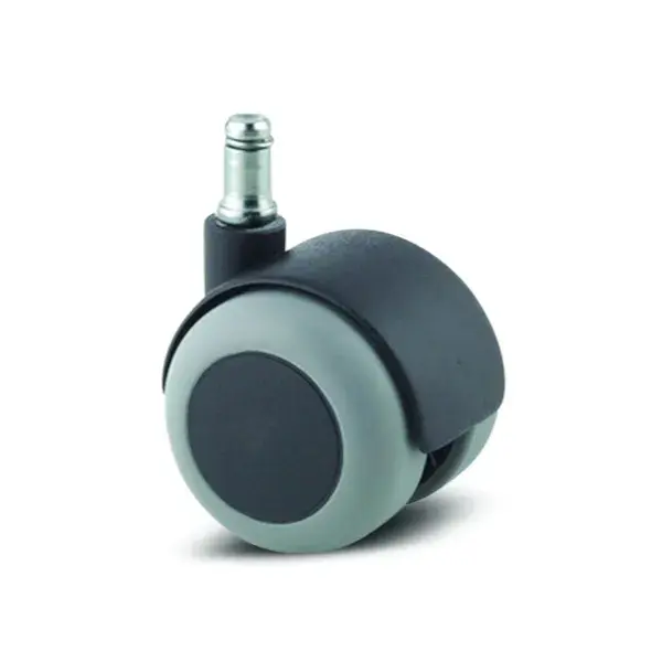 Rueda de goma con pasador y varilla ø 50 mm