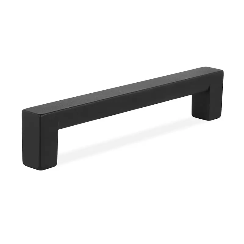 Tirador zamak modelo olano l104 c96 ral9006 , blanco y negro mate acabado n Trentadue