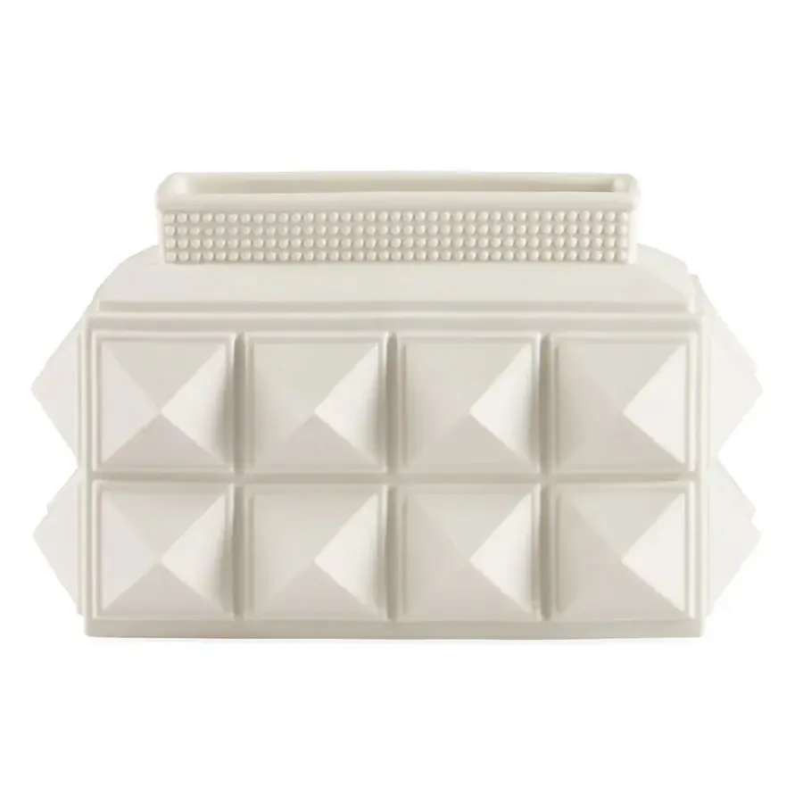 Charade Studded Low Vase