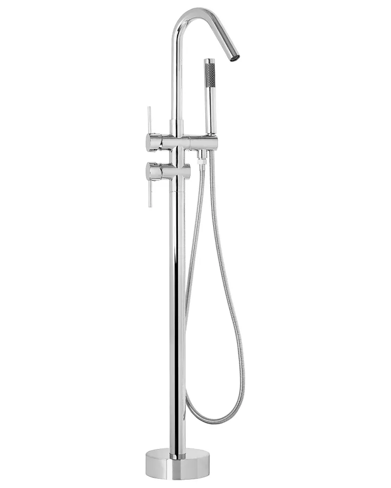 Freestanding Bathtub Faucet VICTORIA Silver