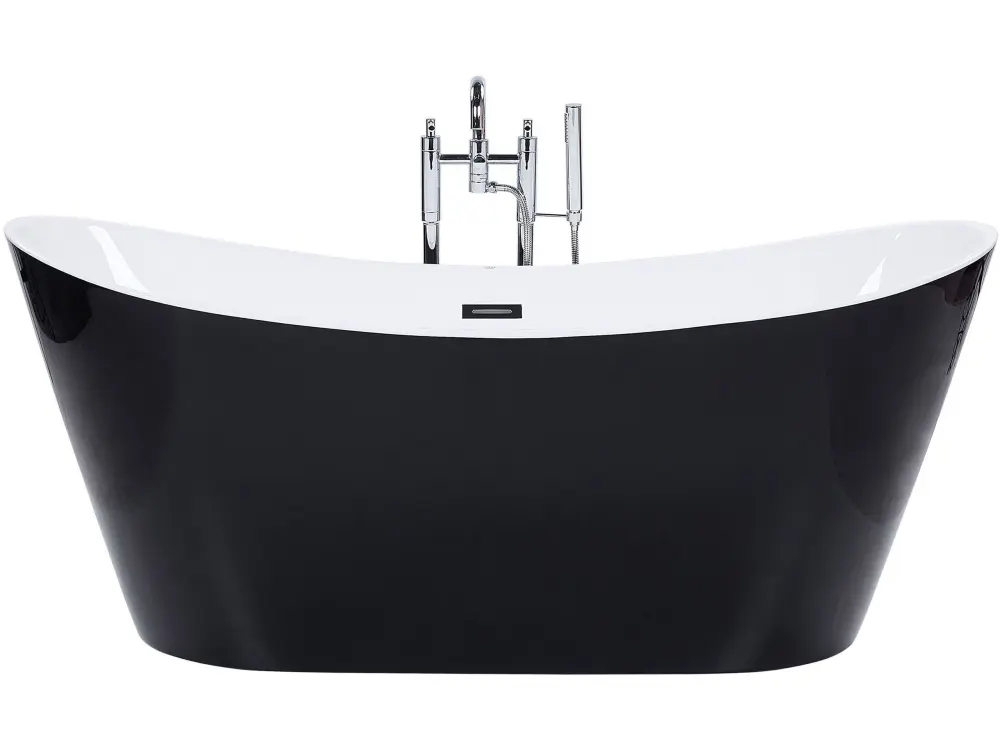 Freestanding Bath 1500 x 750 mm Black ANTIGUA