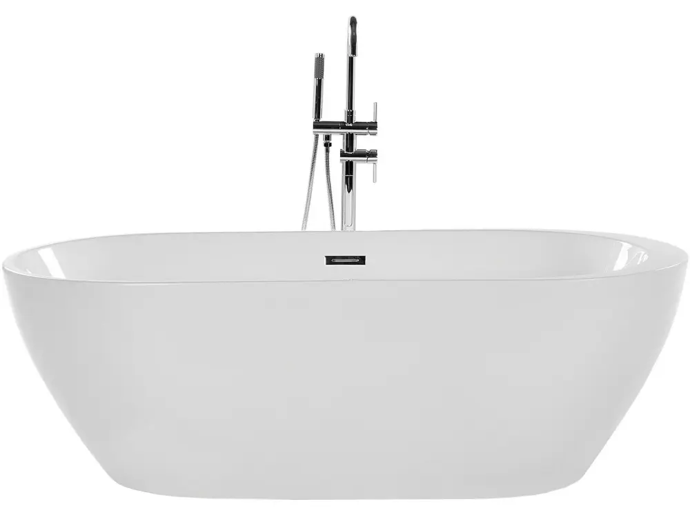 Freestanding Bath 1600 x 750 mm White NEVIS