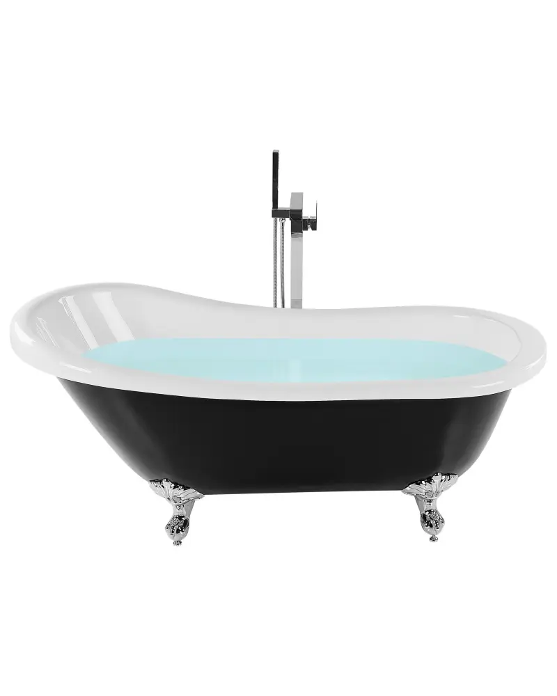 Freestanding Bath 1700 x 760 mm Black CAYMAN