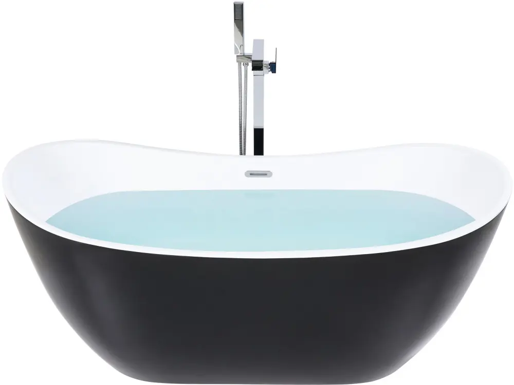 Freestanding Bath 1700 x 770 mm Black ANTIGUA