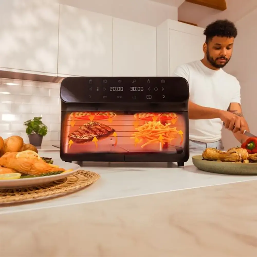 Freidora de aire Cecotec Cecofry Advance 9000 9L 2800W 7 programas negro