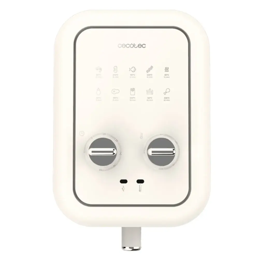 Freidora de aire Cecotec Cecofry Antique 5000 1500W 5L diseño de época crema