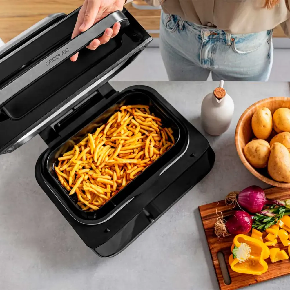 Freidora de aire Cecotec Cecofry FireDome 6000 6L 6 modos de cocinado negro