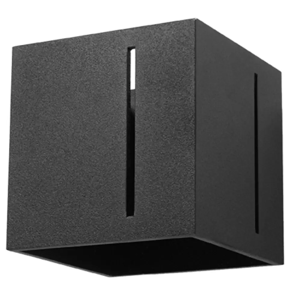 Zen Premium Lámpara de pared pixar 1 negro aluminio 10x10x12cm