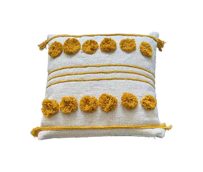 Algodón Egipcio 100% Funda de cojín de algodón Nanti 30x50 Mostaza