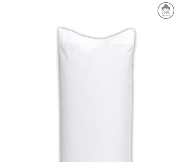 Protector de almohada Funda almohada VICTORIA 100% algodón cama 90cm color blanco