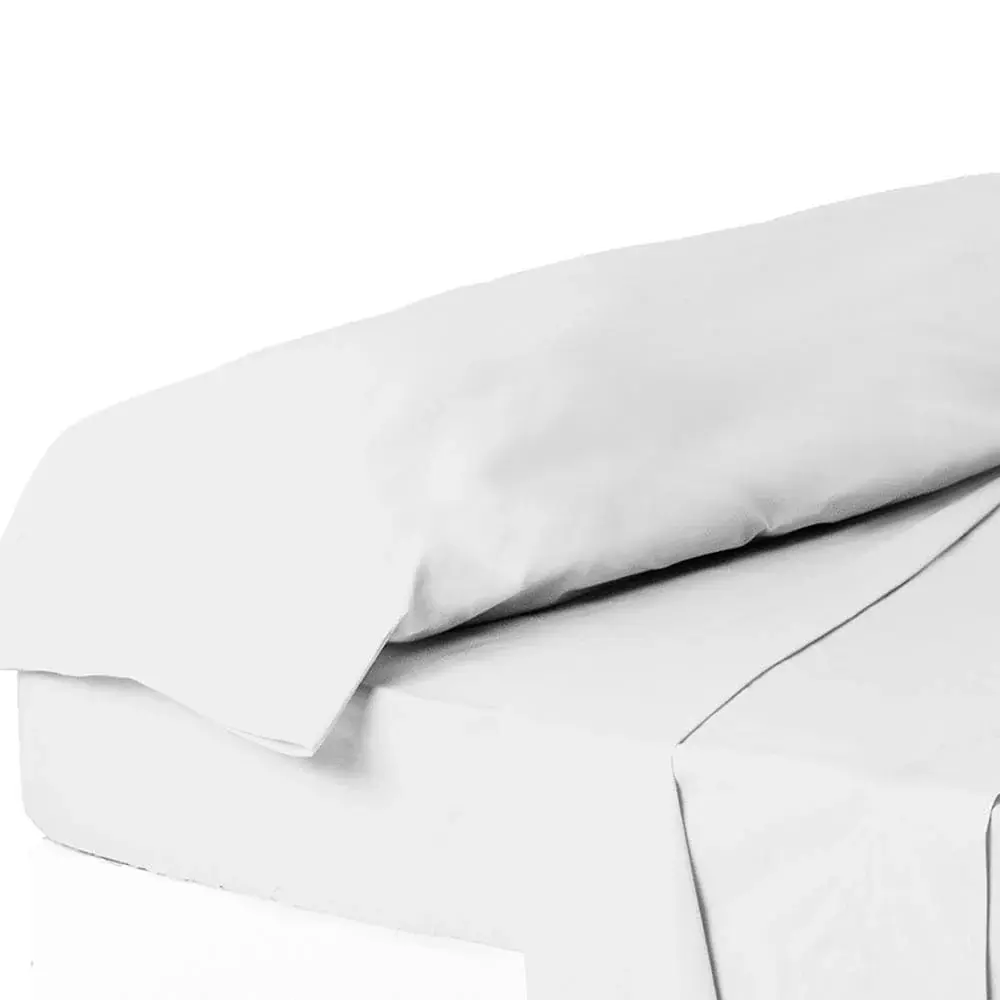 Protector de colchón Funda de almohada cama 135 blanco 155 x 45 cm
