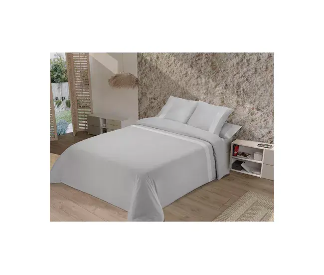 Certificado Oeko-Tex Funda nórdica ELISA gris cama 135cm