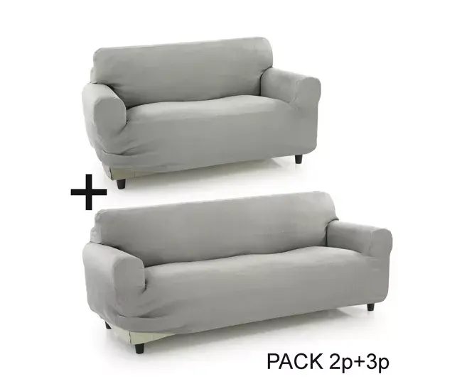 Funda para Sofá Sofakover Pocket Duo Romeo 2 Unidades - Gris Evidente