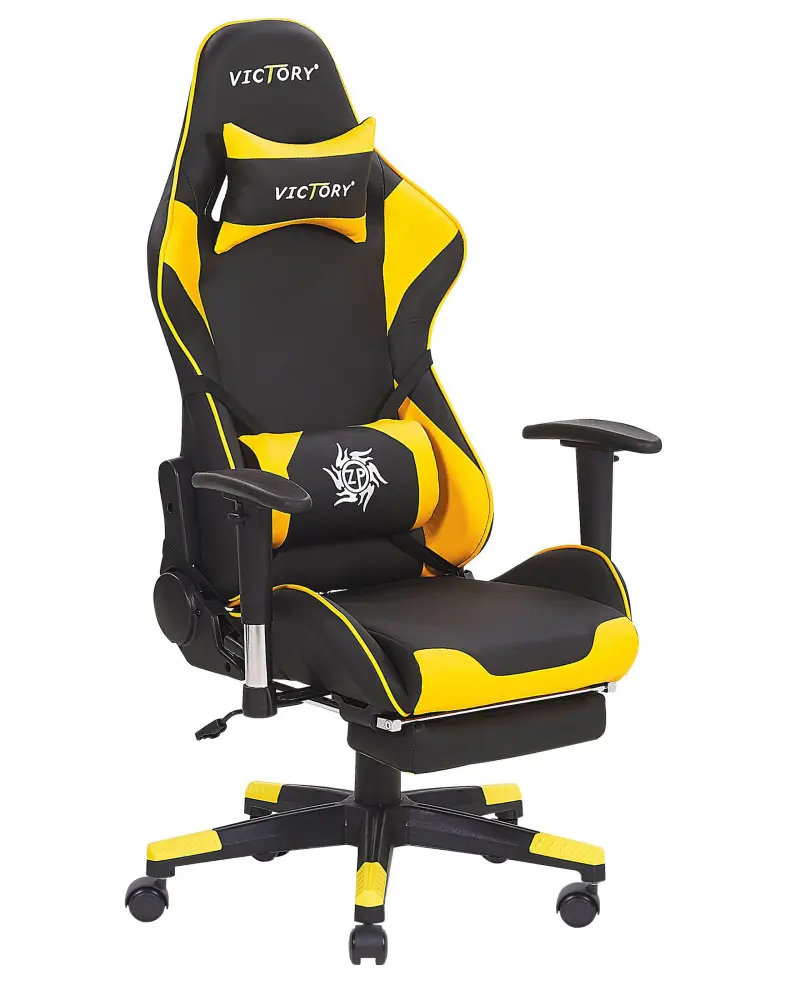 Gaming Chair Black Yellow VICTORY