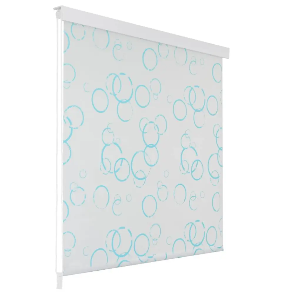 vidaXL persiana enrollable de ducha burbujas 100x240 cm