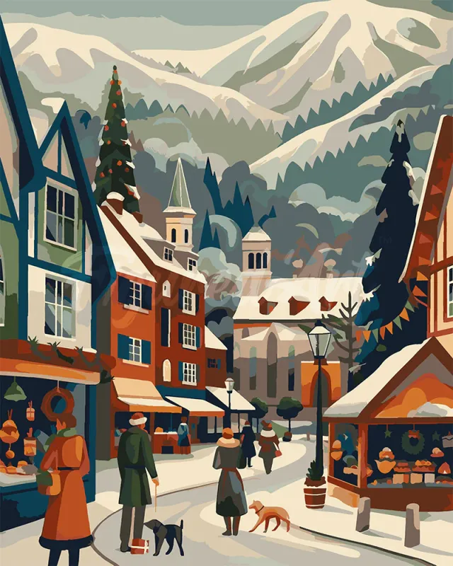 Mercado navideño en el valle