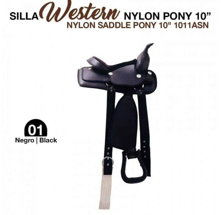 SILLA WESTERN NAILON PONY 10