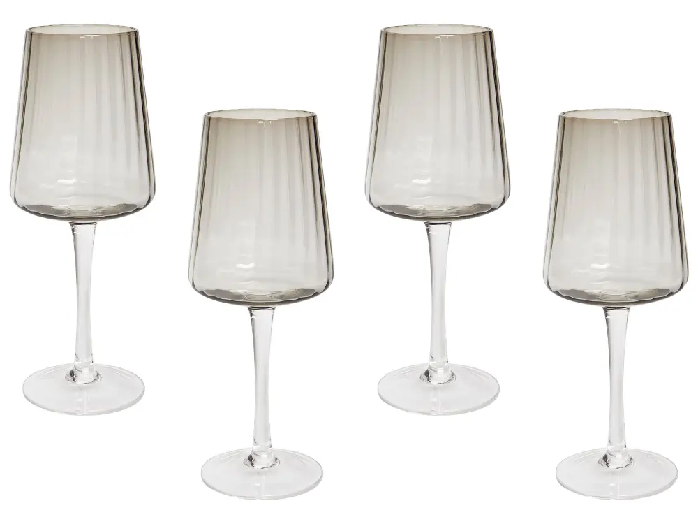 Set 4 Wine Glasses QUARTZ Grey