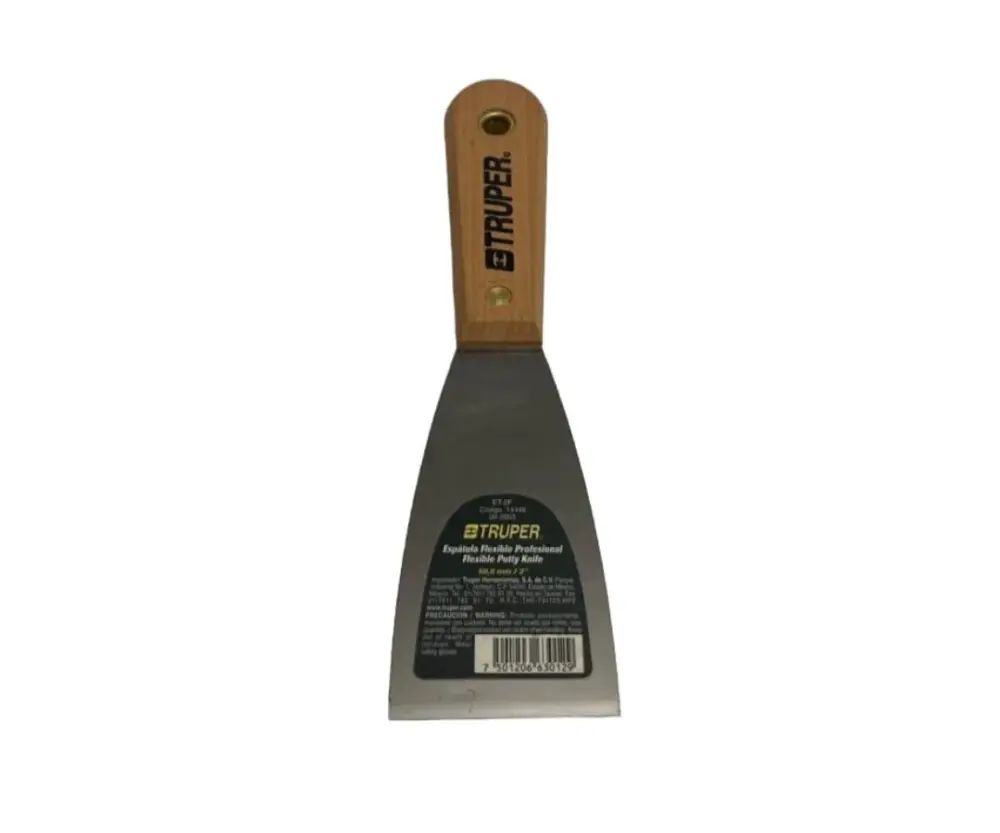 Espátula Triangular Truper | 19.5 cm duradero, 5 cm base, 68 g – Ligera y Precisa