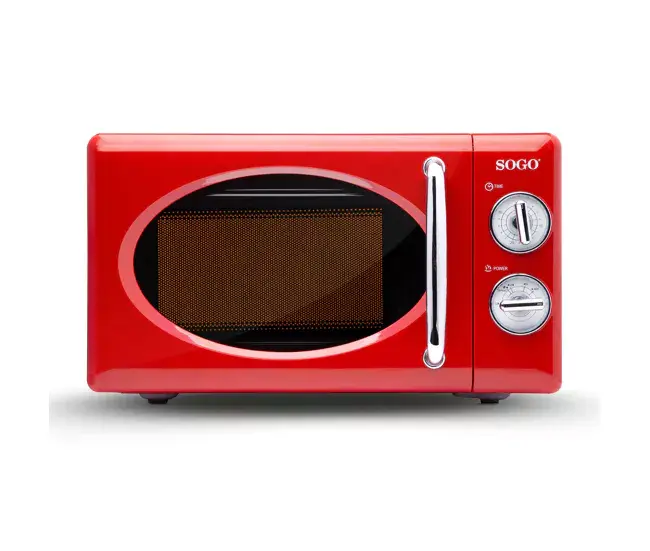 MICROONDAS SIN GRILL DE ÉPOCA - 20L - 700W - ROJO