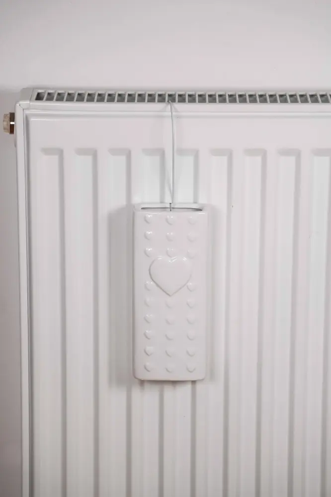 Certificado HEPA Humidificador cerámico – Corazones blancos 🤍🌬️