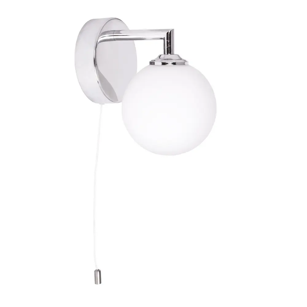 Aplique baño LED suria cromo 10cm Akunadecor Interiorismo