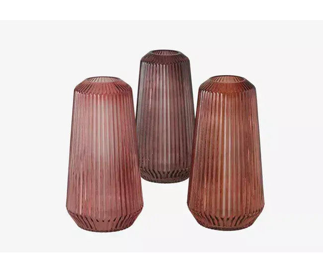 Vaso Decorativo Jarrón de cristal DALINA surtido 30cm