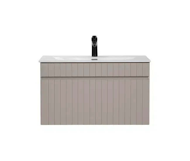 Organizador de Baño Mueble lavabo individual encastrado 80 cm Zelie Cachemira