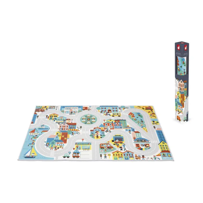 Alfombra de Yute Cross Roads - Alfombra Ciudad Janod