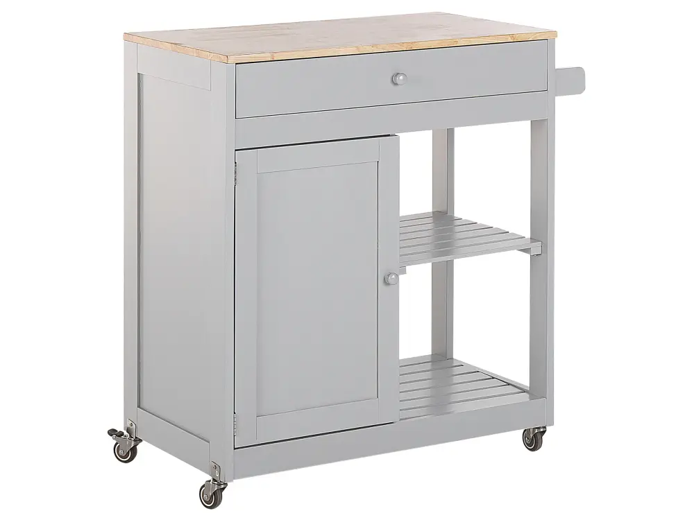 Kitchen Storage Trolley Grey TRAPANI