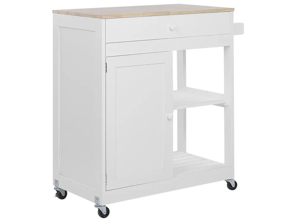 Kitchen Storage Trolley White TRAPANI