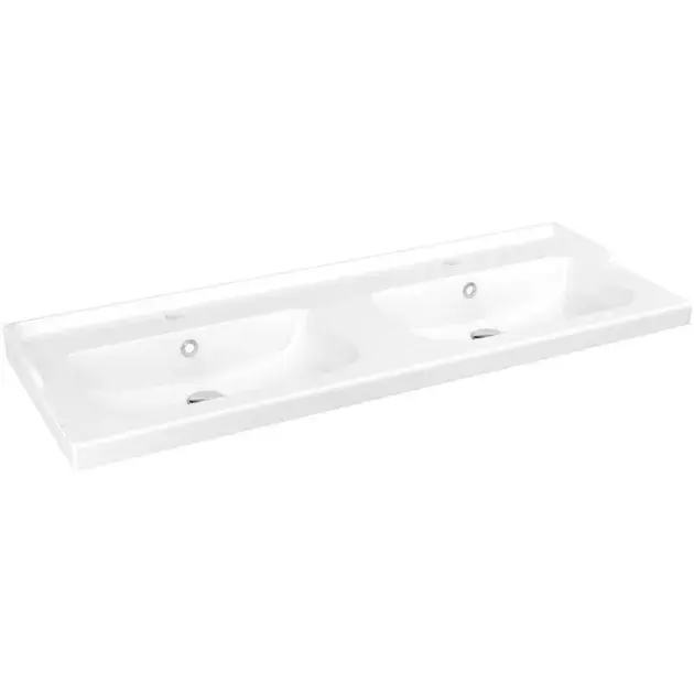 Lavabo cerámico 2 senos lana 120x46 cm cooke_lewis
