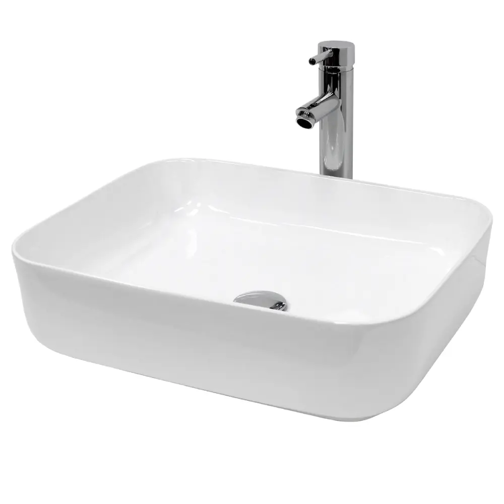 Lavabo de mesa de cerámica 505x395x135 mm blanco Ecd Germany