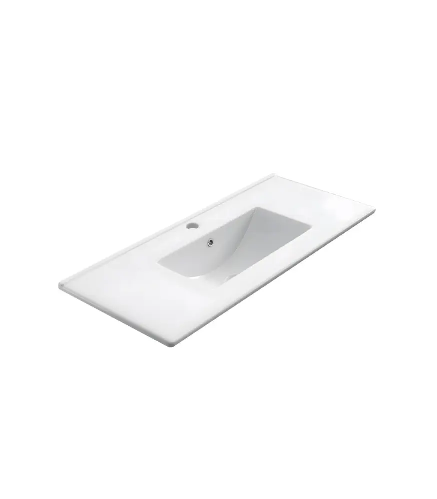 Encimera de porcelana blanca de 80 cm