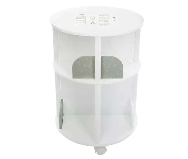 Well Home Librero redondo infantil de Madera Maciza