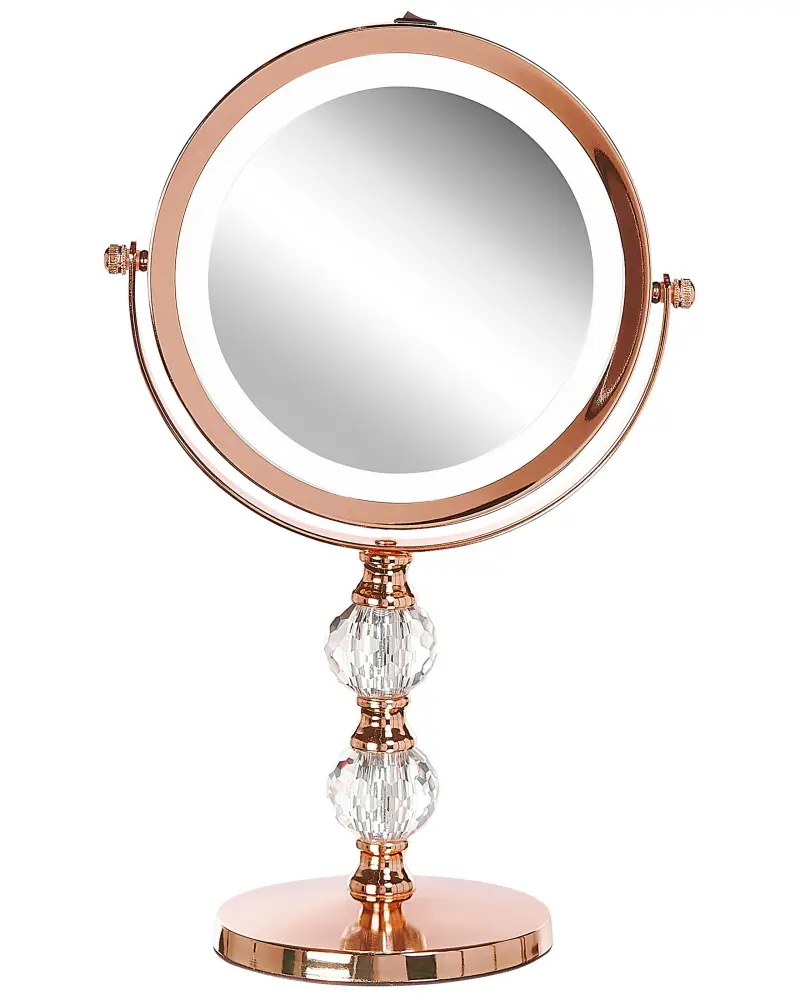 Makeup Mirror LED CLAIRA Rose Gold