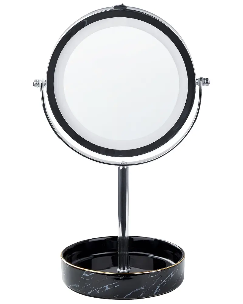 Makeup Mirror LED SAVOIE Black-Silver